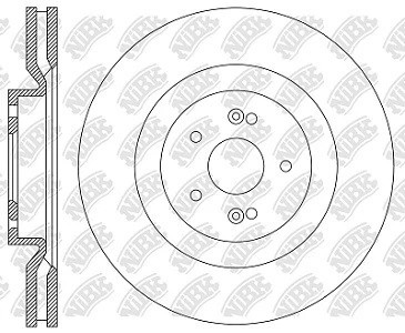 Диск тормозной HYUNDAI Santa Fe (20-) передний (1шт.) NIBK RN2305 NIBK