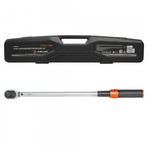 Ключ динамометрический 1/2 60-330Нм PRO в кейсе, кнопка быстр.сброса, алюмин.рук ATBN059 AIRLINE