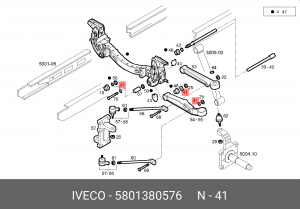 шайба упорная!\IVECO Daily 5801380576 IVECO