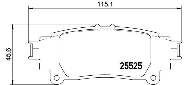 P83132 колодки дисковые задние!\ Lexus GS 2.5/3.5 12> P83132 BREMBO