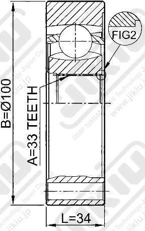ШРУС JC33023 JC33023 JIKIU