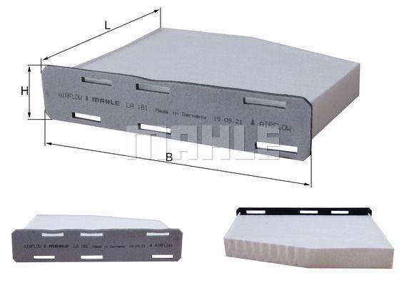 VW GOLF V/ AUDI A3 [8P1] НЕ УГОЛЬНЫЙ LA181 MAHLE KNECHT