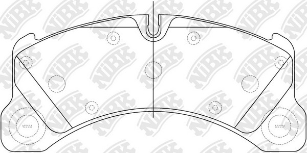 Колодки тормозные PORSCHE Cayenne (10-) передние (4шт.) NIBK PN35001 NIBK