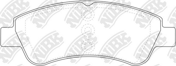 Колодки тормозные PEUGEOT Partner,207,307,1007 CITROEN C4,Berlingo передние (4шт PN0364 NIBK