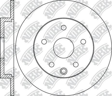 Диск тормозной LAND ROVER Discovery,Range Rover Sport задний (1шт.) NIBK RN1768 NIBK