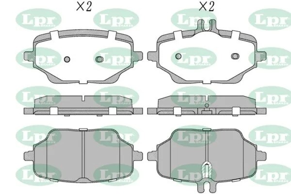 Колодки дисковые MB GLE (V167) GLE 300d 4-matic 18- R 05P2217 05P2217 LPR