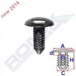 клипса!\ Lexus ES350 06- C60643 ROMIX