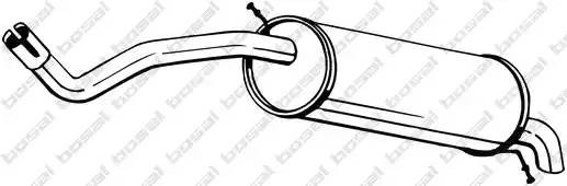 Глушитель SEAT Ibica (09-17) SKODA Fabia (07-14) задняя часть BOSAL 220-017 BOSAL