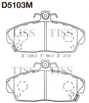 Колодки тормозные дисковые D5103M D5103M MK KASHIYAMA
