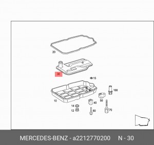 Фильтр масляный АКПП MERCEDES S (W221) OE A2212770200 MERCEDES BENZ
