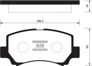 Колодки тормозные дисковые SUZUKI WAGON R+ (EM) 98-00 SP2021 SP2021 SANGSIN