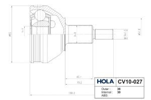 VW POLO (HB) (2009>) CV10-027 HOLA