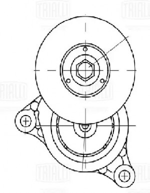 Ролик приводного ремня с натяжным механизмом CM5117 TRIALLI