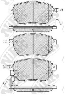 Колодки передние (INFINITI FX35/45 03-/NISSAN MURANO 05-) PN2901 PN2901 NIBK