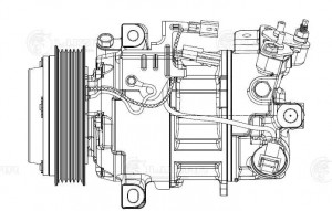 Компрессор кондиц. для а/м Nissan Qashqai (13-)/X-Trail (T32) (14-) LCAC 1420 LUZAR