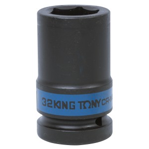 головка торцевая! ударная глубокая шестигранная 1'', 32мм\ 843532M KING TONY