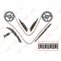 рем.к-кт ГРМ!\ MB W202/W203/W210/W211/W463/W163 2.5-5.5i 97-10 TK0195 LYNXAUTO