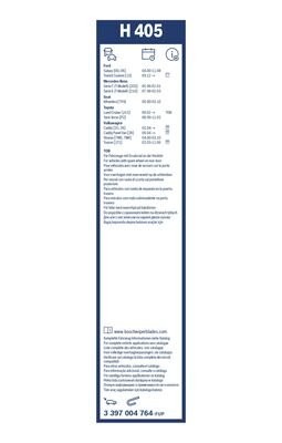 Щетка стеклоочистителя 400мм задняя Rear BOSCH 3 397 004 764 BOSCH