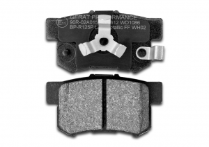 Тормозные колодки Gerat BP-R125P (задние) Low-metallic BP-R125P GERAT