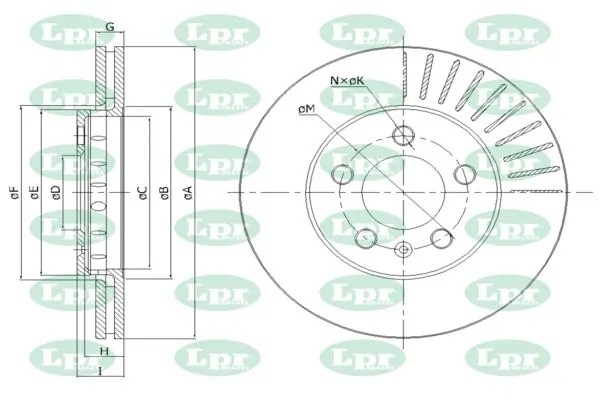 Диск тормозной A1461V A1461V LPR