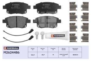 Торм. колодки дисковые задн. Ford Transit VII 06- M2624486 M2624486 MARSHALL