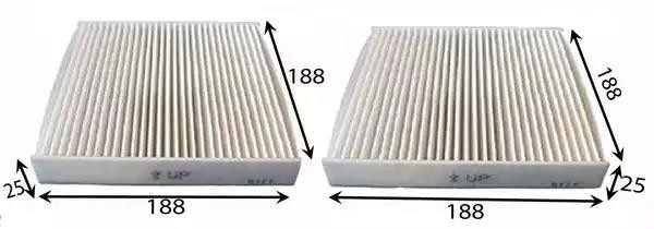 фильтр салона!\ BMW X3 F25 2.0-3.5 10> AC0183SET JS ASAKASHI