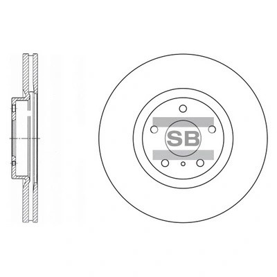 Диск тормозной NISSAN MURANO 3.5 05/INFINITI FX35/FX45 05 передний вент. SD4204 SD4204 SANGSIN