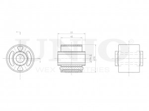 С/блок заднего продольного рычага RMP-20316 UNIO