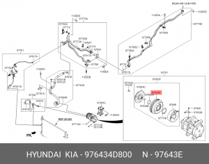 ШКИВ ВОДЯНОГО НАСОСА 976434D800 HYUNDAI KIA