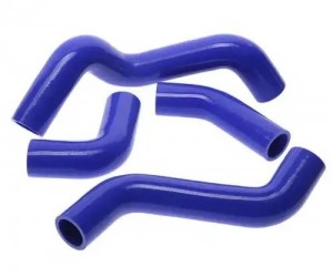 Патрубок ГАЗ-3302 дв.Крайслер радиатора комплект 4шт. синий силикон MEGAPOWER 130-17-014 MEGA POWER