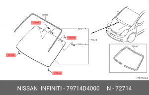 NISSAN X-TRAIL (T30) (2001-2006) 79714-D4000 NISSAN