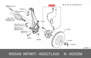 СТУПИЦА 40202-1LA2A 402021LA2A NISSAN