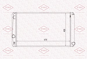 Радиатор охлаждения TOYOTA RAV4 06- TGA1089 TGA1089 TATSUMI