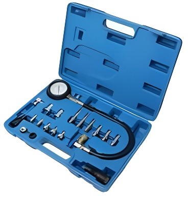 Компрессометр дизель с адаптерами 19 предметов в кейсе ROCKFORCE RF917G2 ROCK FORCE