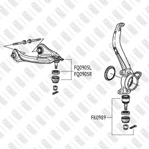сайлентблок рычага!\ Honda CR-V 07> FG0644 FIXAR