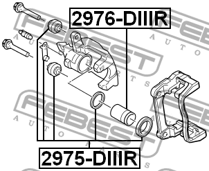 Ремкомплект задн суппорта 2975-DIIIR 2975-DIIIR FEBEST
