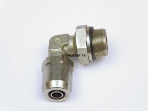 Соединитель трубки ПВХ,полиамид d=12мм/М22х1.5мм угловой металл HALDEX 03230512222 HALDEX