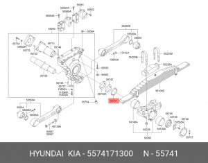 Кольцо HYUNDAI HD250,260,270 балансира OE 5574171300 HYUNDAI KIA