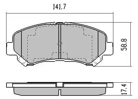 колодки дисковые передние!\ Nissan Qashqai/X-trail all 07>/Maxima 09-11 FBP1585 FREMAX