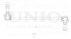 Стойка стабилизатора передняя SSP-50154 UNIO