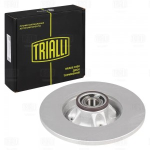 Диск торм. Peugeot 308 (07-)/Citroen Berlingo (08-) задн. d=268 с подшипником (D DF190218 TRIALLI