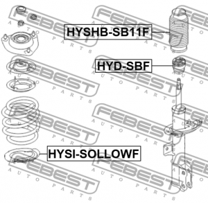 ПЫЛЬНИК ПЕРЕДНЕГО АМОРТИЗАТОРА HYSHB-SB11F HYSHB-SB11F FEBEST