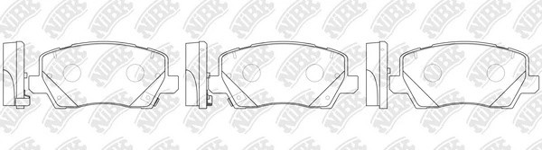 Колодка тормозная диск. PN0767 PN0767 NIBK