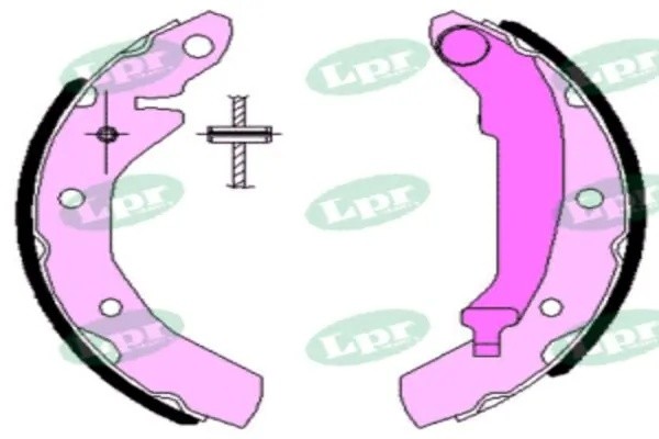 Комплект тормозных колодок 07260 07260 LPR