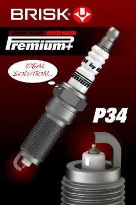 свеча зажигания!\ Fiat Croma, Opel Astra/Vectra 2.2 16V 00> 1960 BRISK