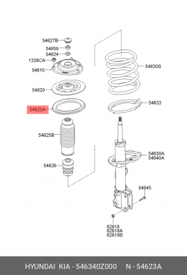 ДЕМПФЕР ПРУЖИНЫ ПОДВЕСКИ 54634-0Z000 546340Z000 HYUNDAI KIA
