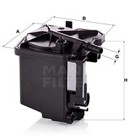 FORD FOCUS II (2005-2008) WK939/2Z MANN FILTER