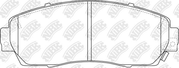 Колодки тормозные дисковые HONDA CROSSTOUR 2012 PN8802 PN8802 NIBK