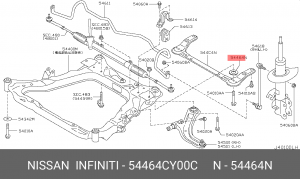 шайба подрамника!\ Nissan 54464-CY00C NISSAN
