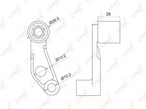 ролик обводной ремня ГРМ!\ VW Golf/Polo 1.4-1.6 16V 98> PB-3030 LYNXAUTO